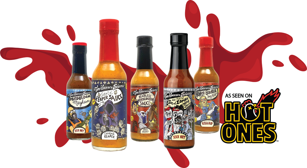 TorchBearer hot sauces featured on Hot Ones