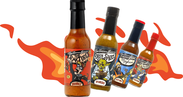 Scorpion Pepper Sauces - TorchBearer Sauces