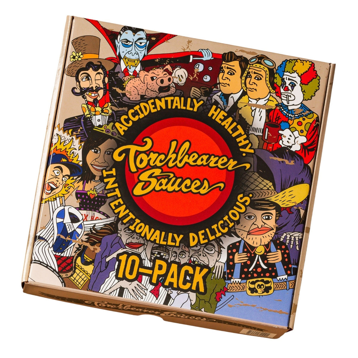 10-Bottle Box (FREE Shipping) hot sauce variety pack - TorchBearer Sauces