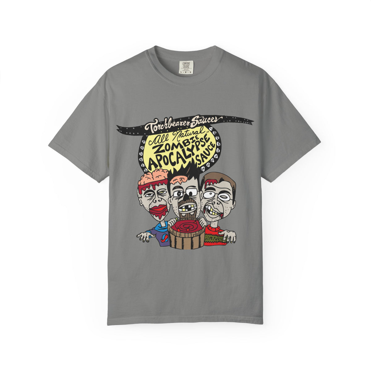 Zombie Apocalypse Character T-Shirt (multiple colors available) - TorchBearer Sauces