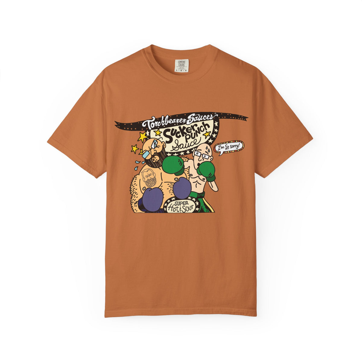 Sucker Punch Character T-Shirt (multiple colors available) - TorchBearer Sauces