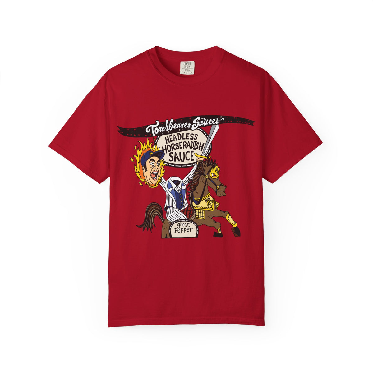 Headless Horseradish Character T-Shirt (multiple colors available) - TorchBearer Sauces