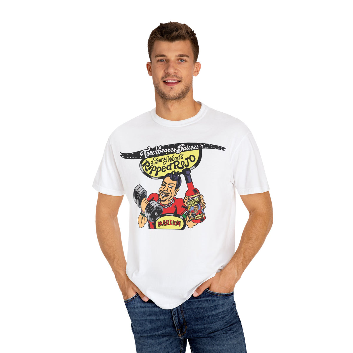 Danny Wood's Ripped Rojo T-Shirt (3 colors available) - TorchBearer Sauces
