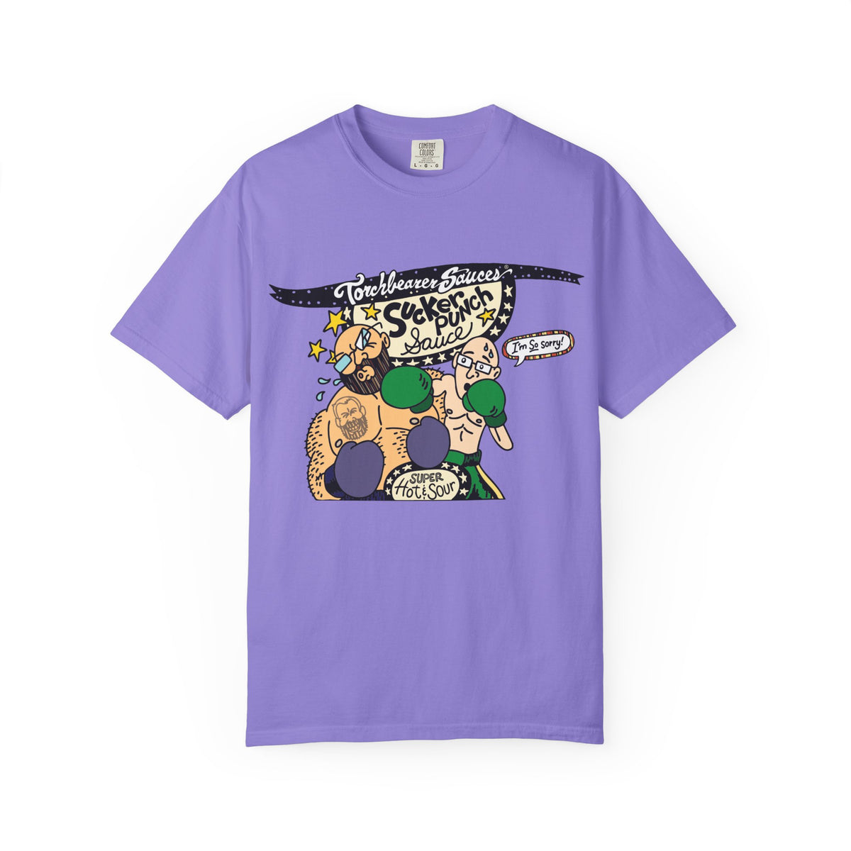 Sucker Punch Character T-Shirt (multiple colors available) - TorchBearer Sauces