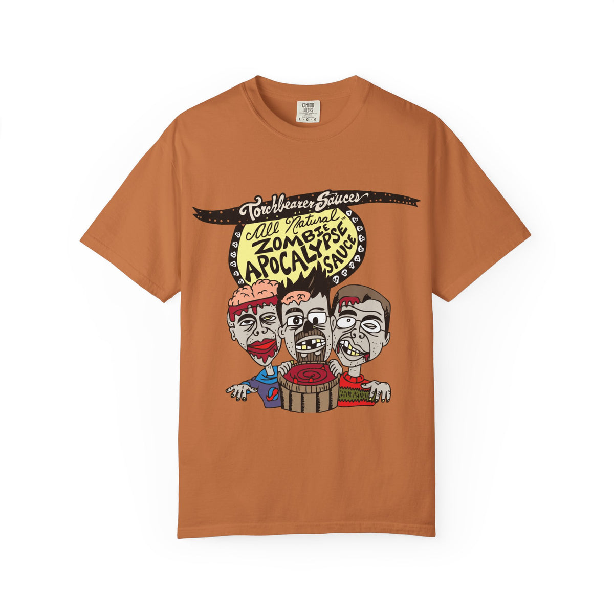 Zombie Apocalypse Character T-Shirt (multiple colors available) - TorchBearer Sauces