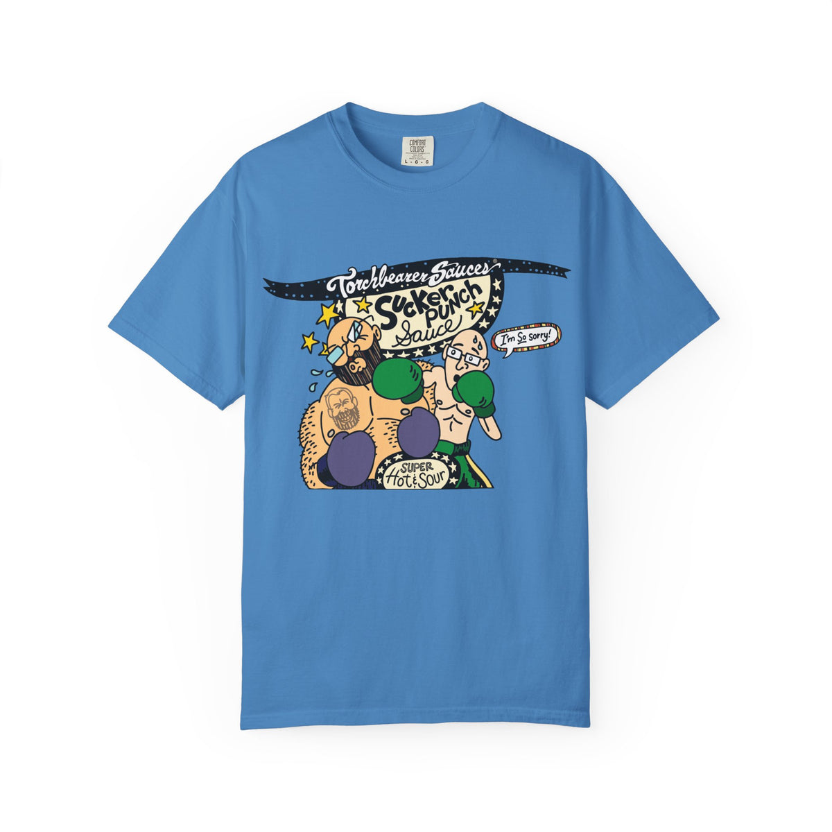 Sucker Punch Character T-Shirt (multiple colors available) - TorchBearer Sauces