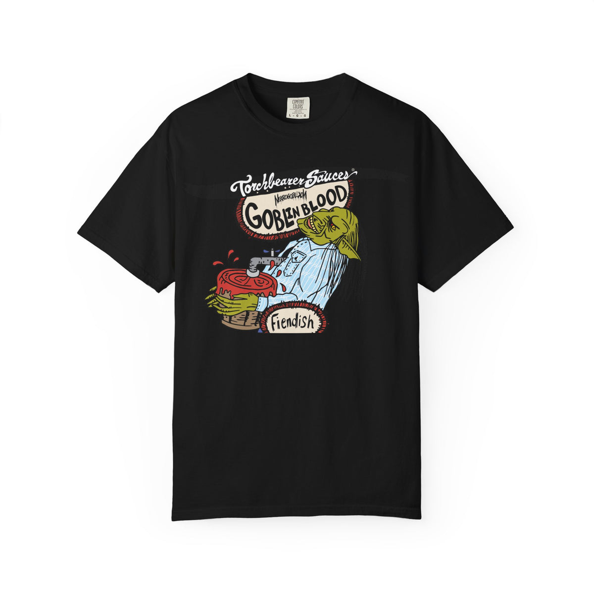 Goblin Blood Character T-Shirt (4 Colors Available) - TorchBearer Sauces