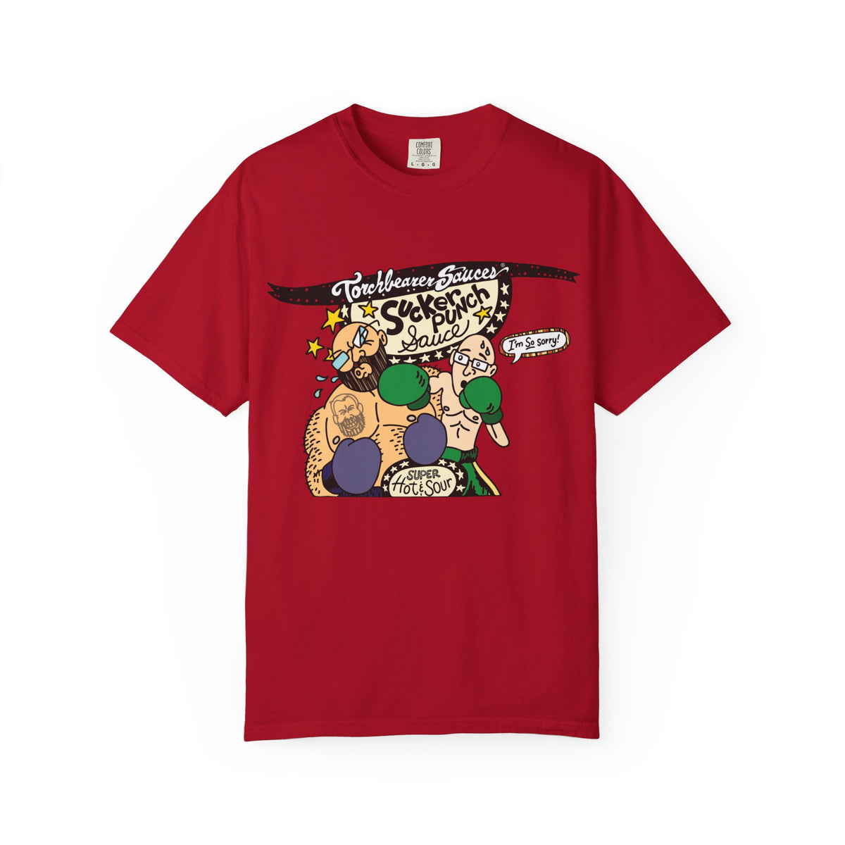 Sucker Punch Character T-Shirt (multiple colors available) - TorchBearer Sauces