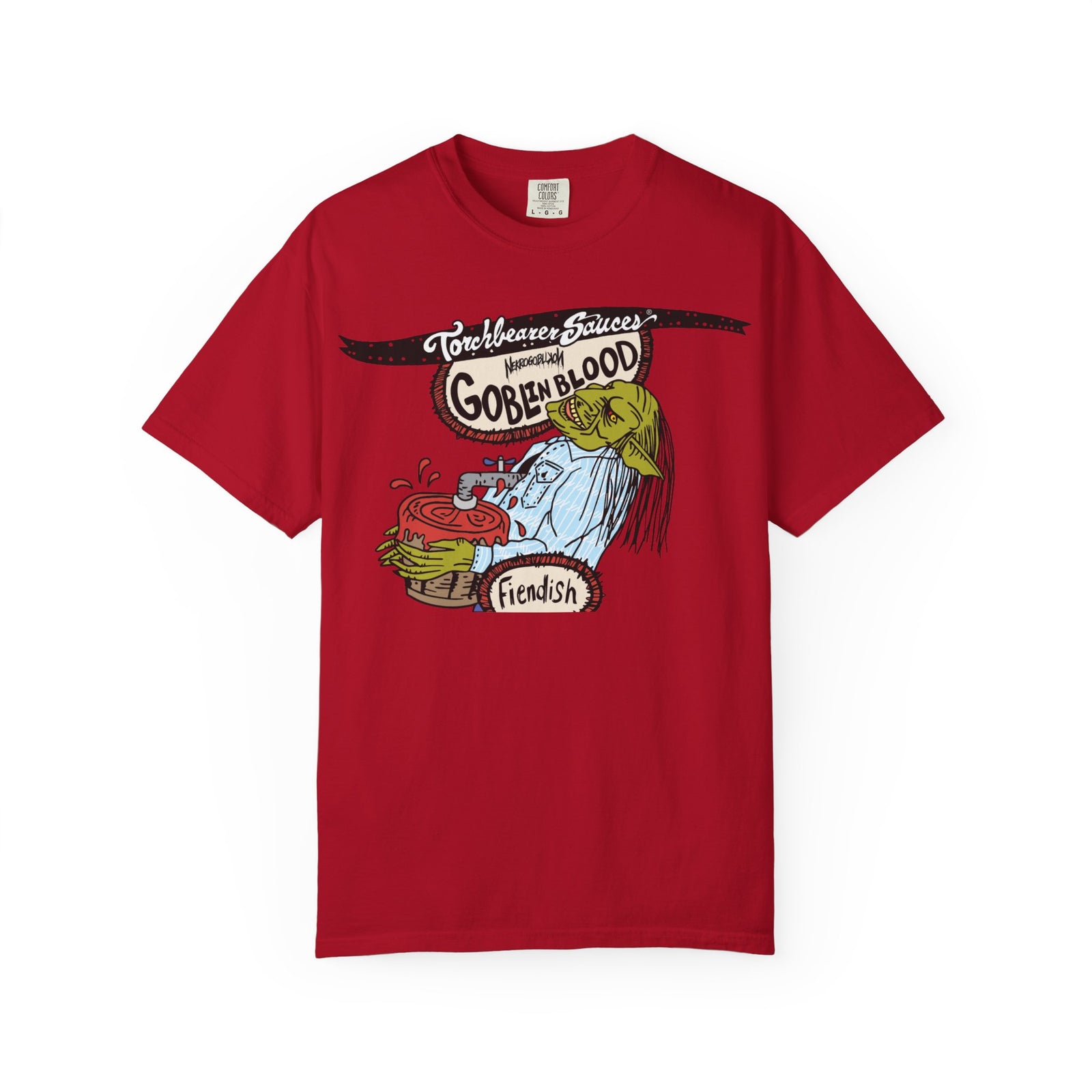 Goblin Blood Character T-Shirt (4 Colors Available) - TorchBearer Sauces