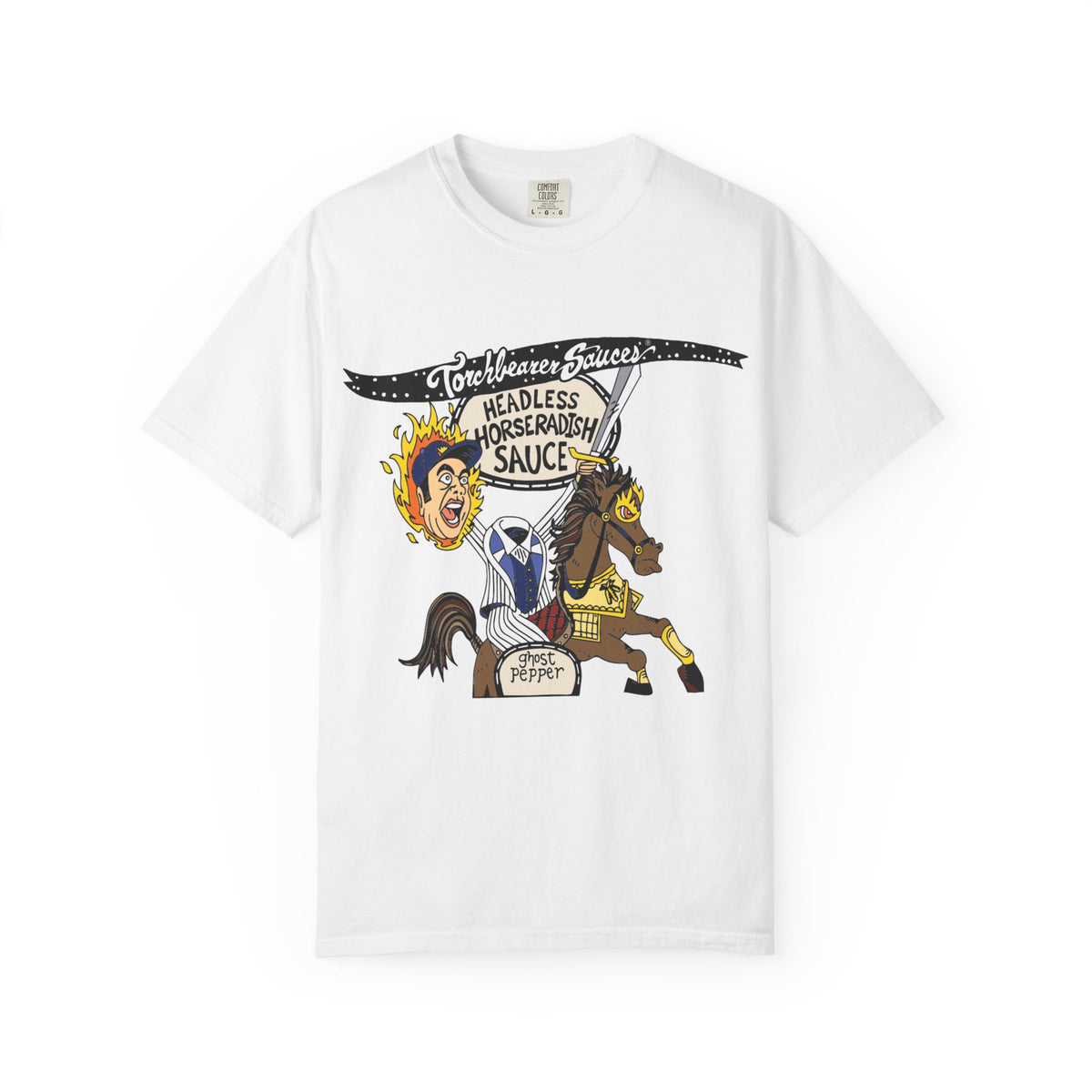 Headless Horseradish Character T-Shirt (multiple colors available) - TorchBearer Sauces