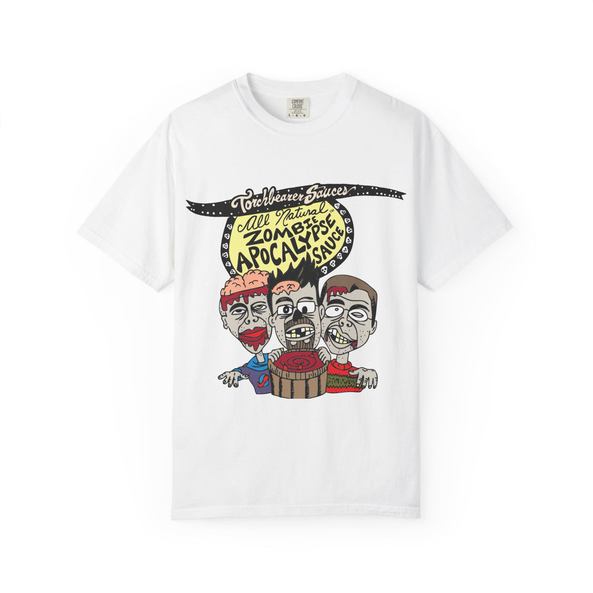 Zombie Apocalypse Character T-Shirt (multiple colors available) - TorchBearer Sauces