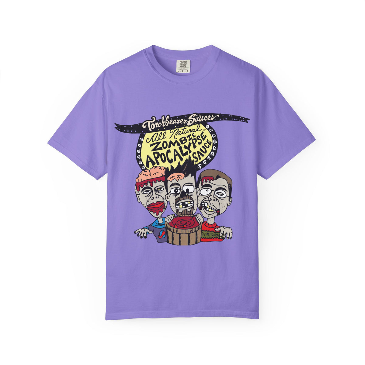Zombie Apocalypse Character T-Shirt (multiple colors available) - TorchBearer Sauces