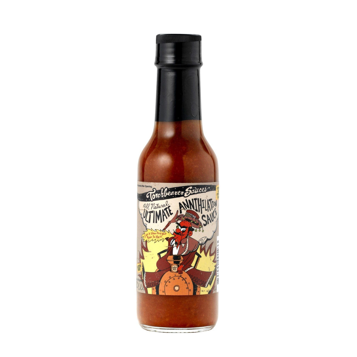 Ultimate Annihilation™ extreme heat hot sauce bottle