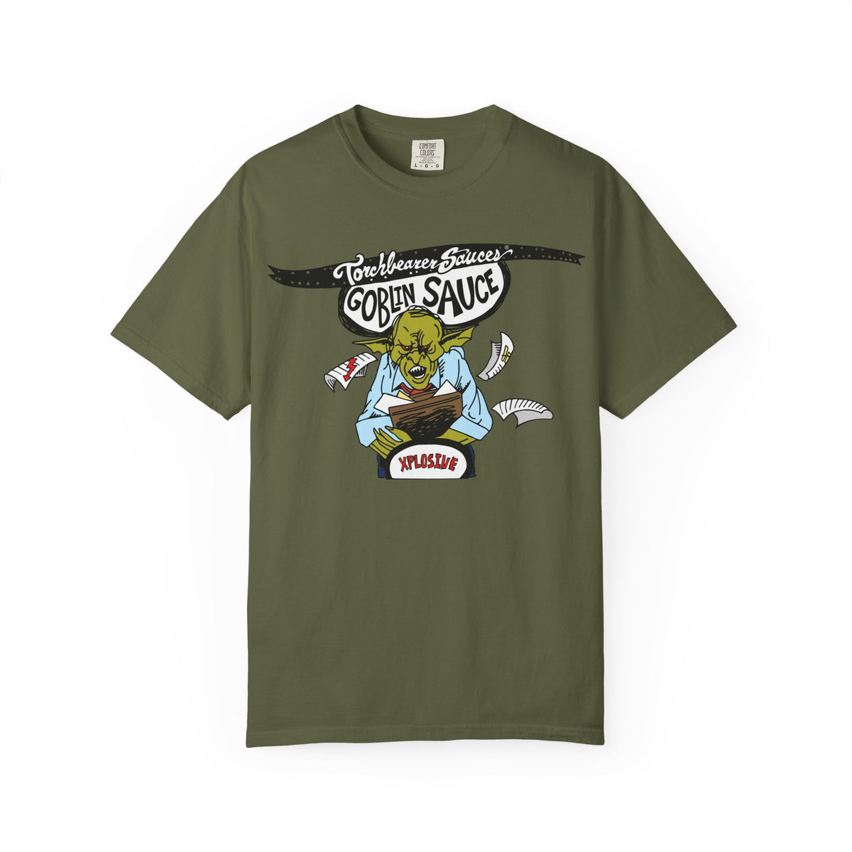 Goblin Sauce Character T-Shirt (4 Colors Available) - TorchBearer Sauces