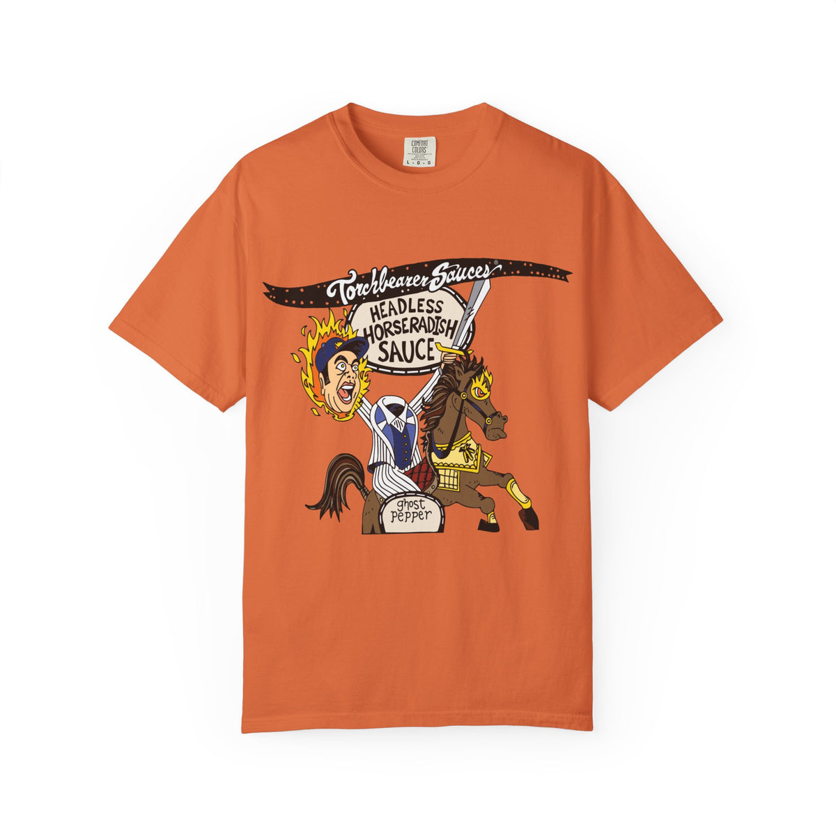 Headless Horseradish Character T-Shirt (multiple colors available) - TorchBearer Sauces