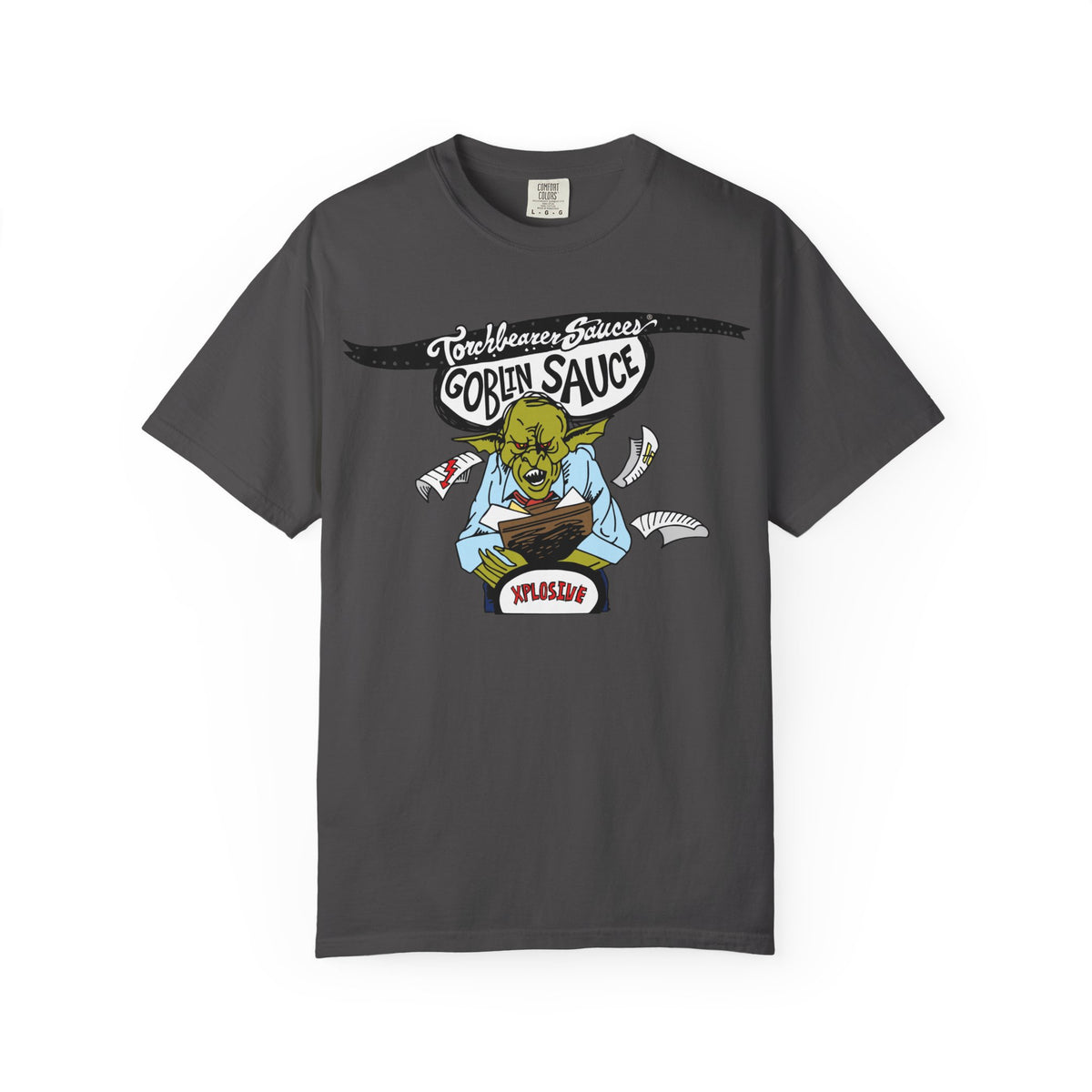 Goblin Sauce Character T-Shirt (4 Colors Available) - TorchBearer Sauces