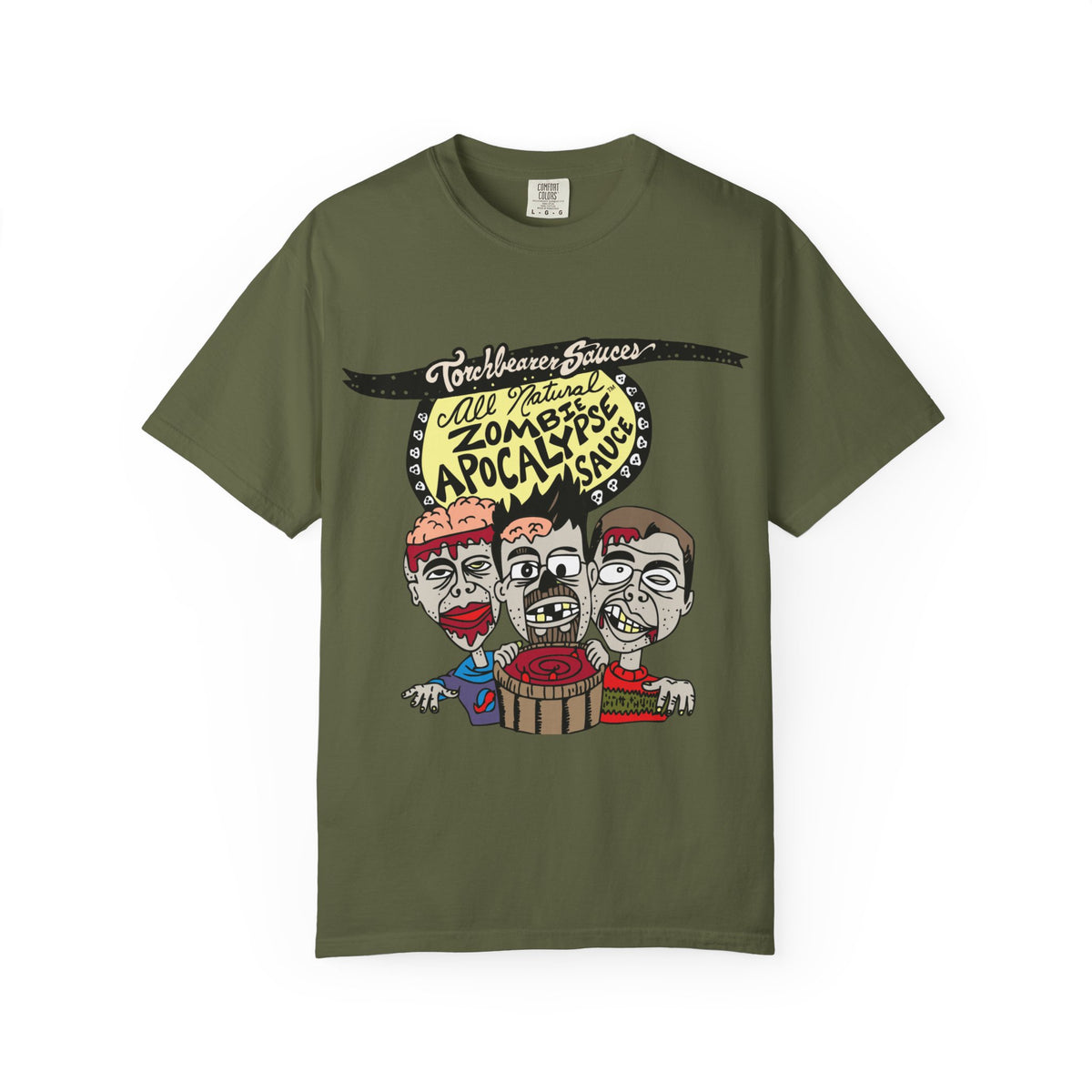 Zombie Apocalypse Character T-Shirt (multiple colors available) - TorchBearer Sauces