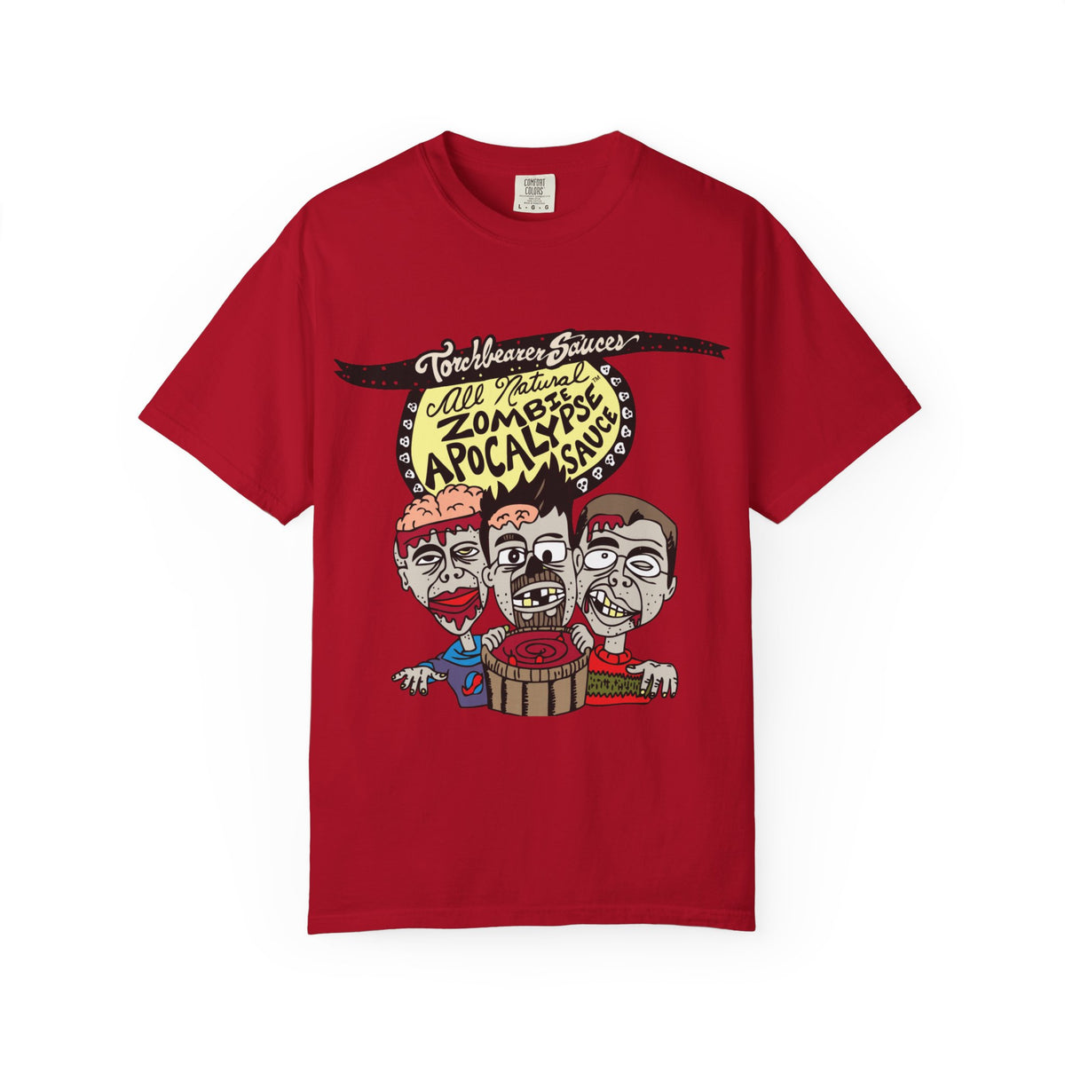 Zombie Apocalypse Character T-Shirt (multiple colors available) - TorchBearer Sauces