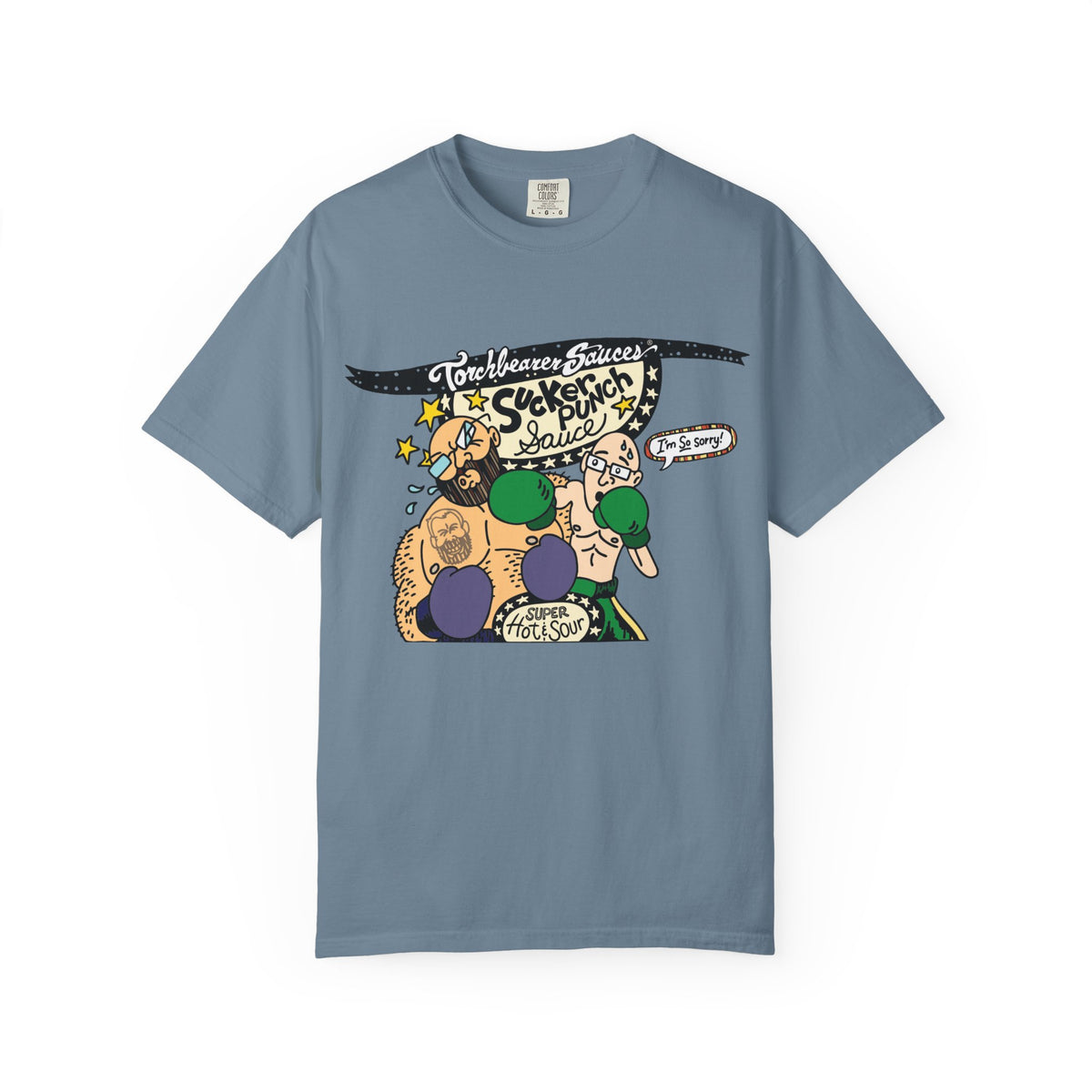 Sucker Punch Character T-Shirt (multiple colors available) - TorchBearer Sauces