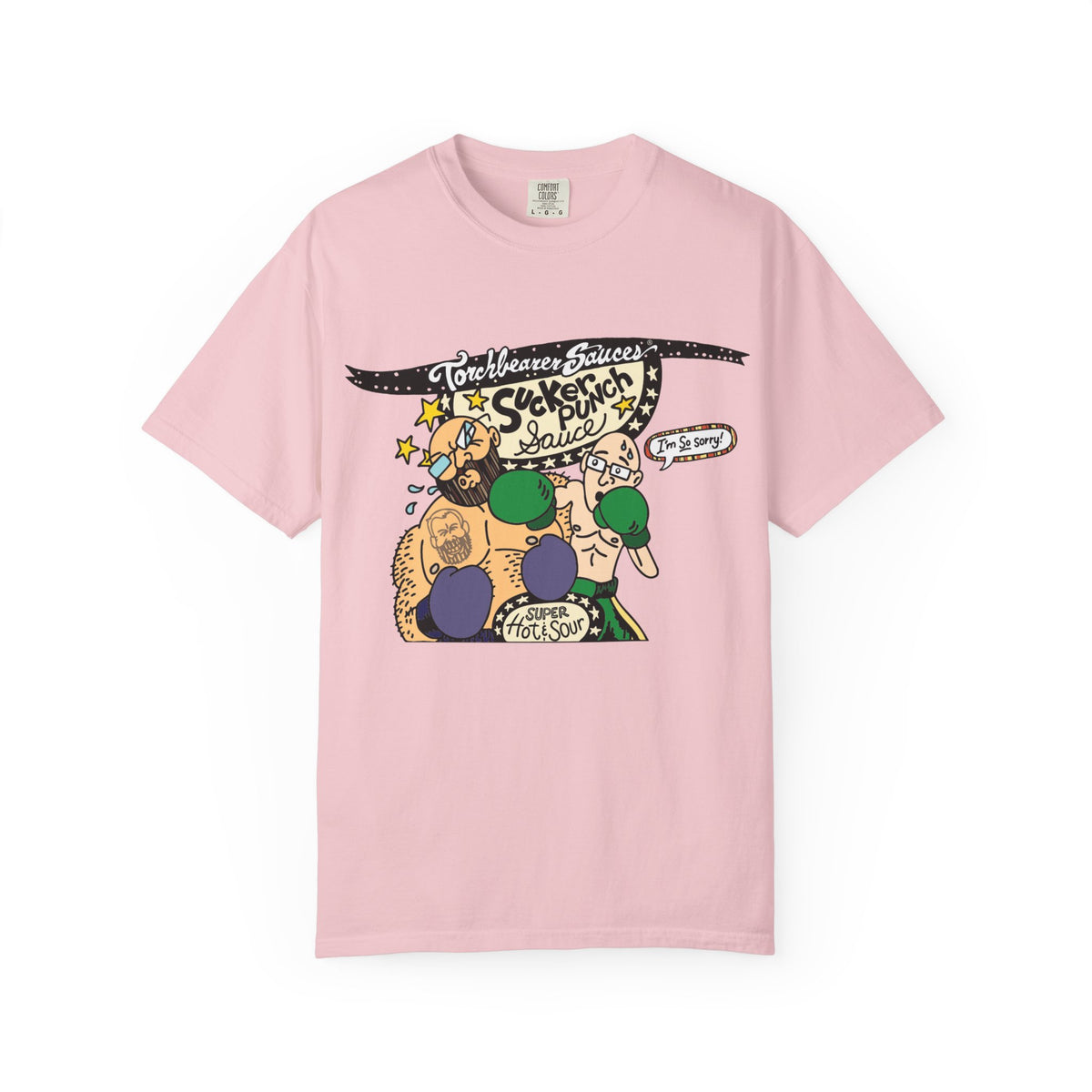 Sucker Punch Character T-Shirt (multiple colors available) - TorchBearer Sauces