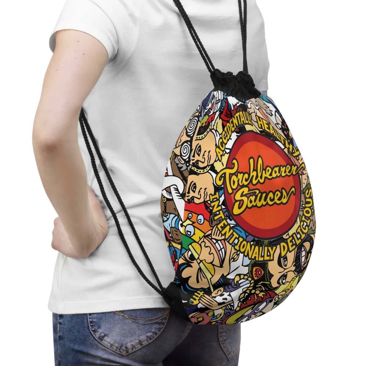 Drawstring Character Bag - TorchBearer Sauces