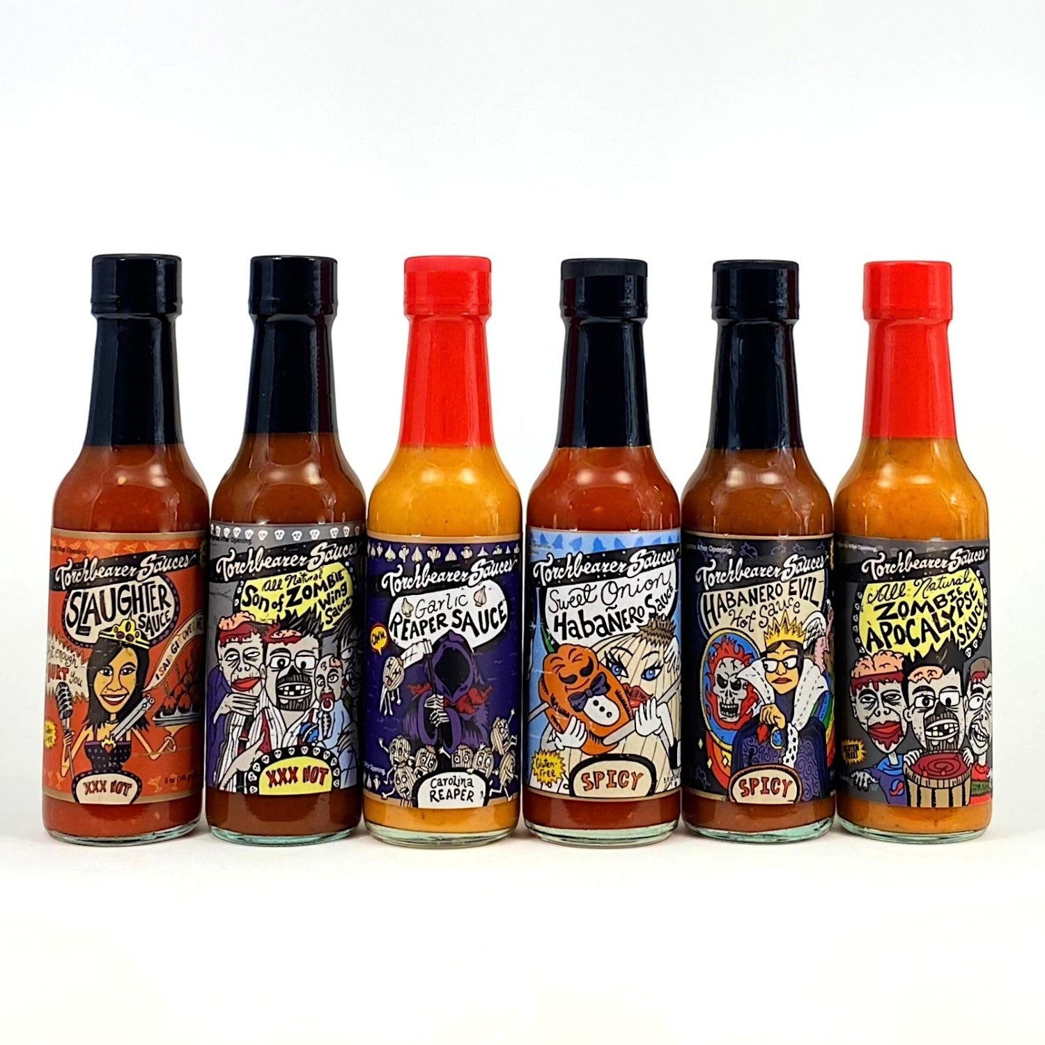 Mixed Hot Sauce Case of 6 - TorchBearer Sauces