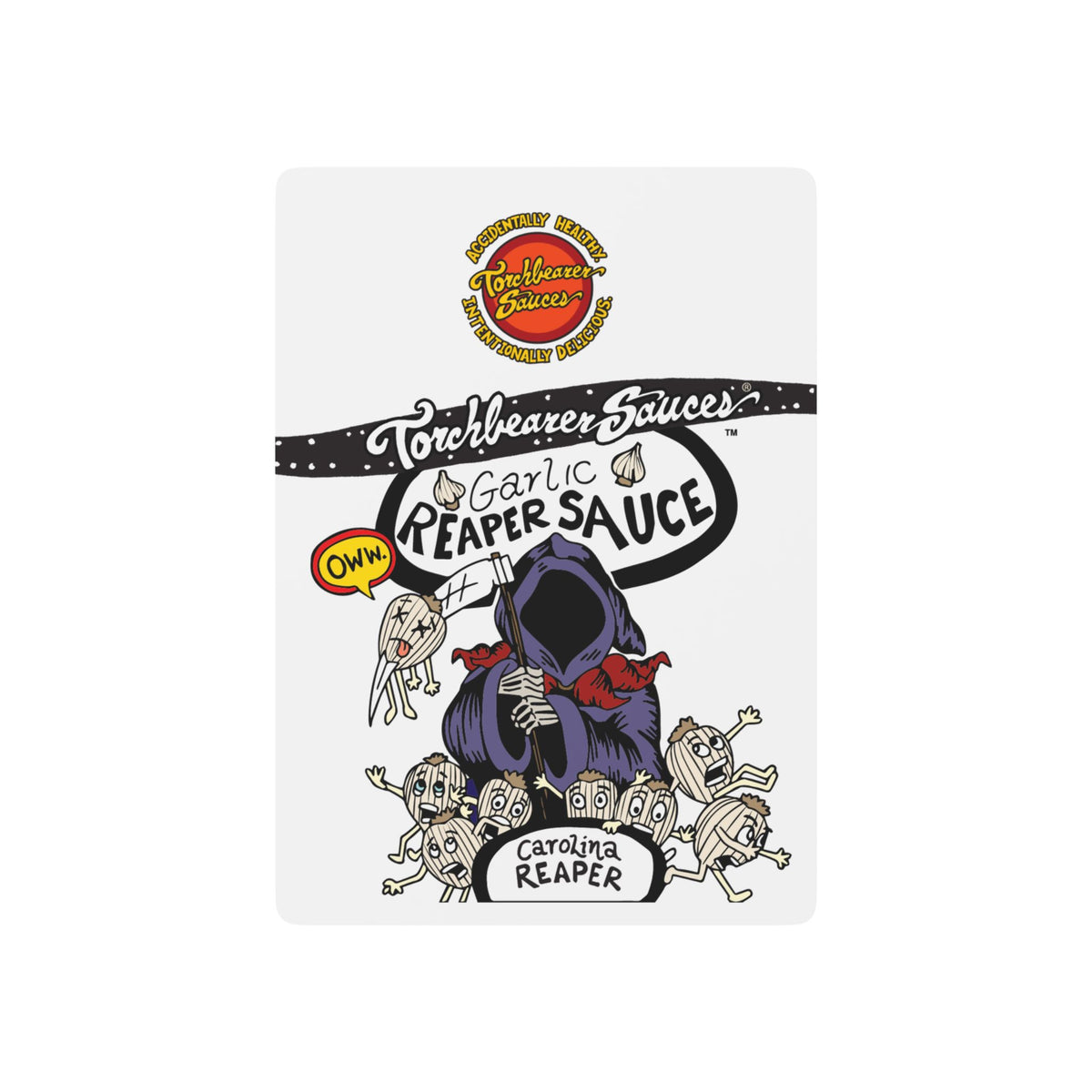 Garlic Reaper hot sauce playing cards 54-card deck