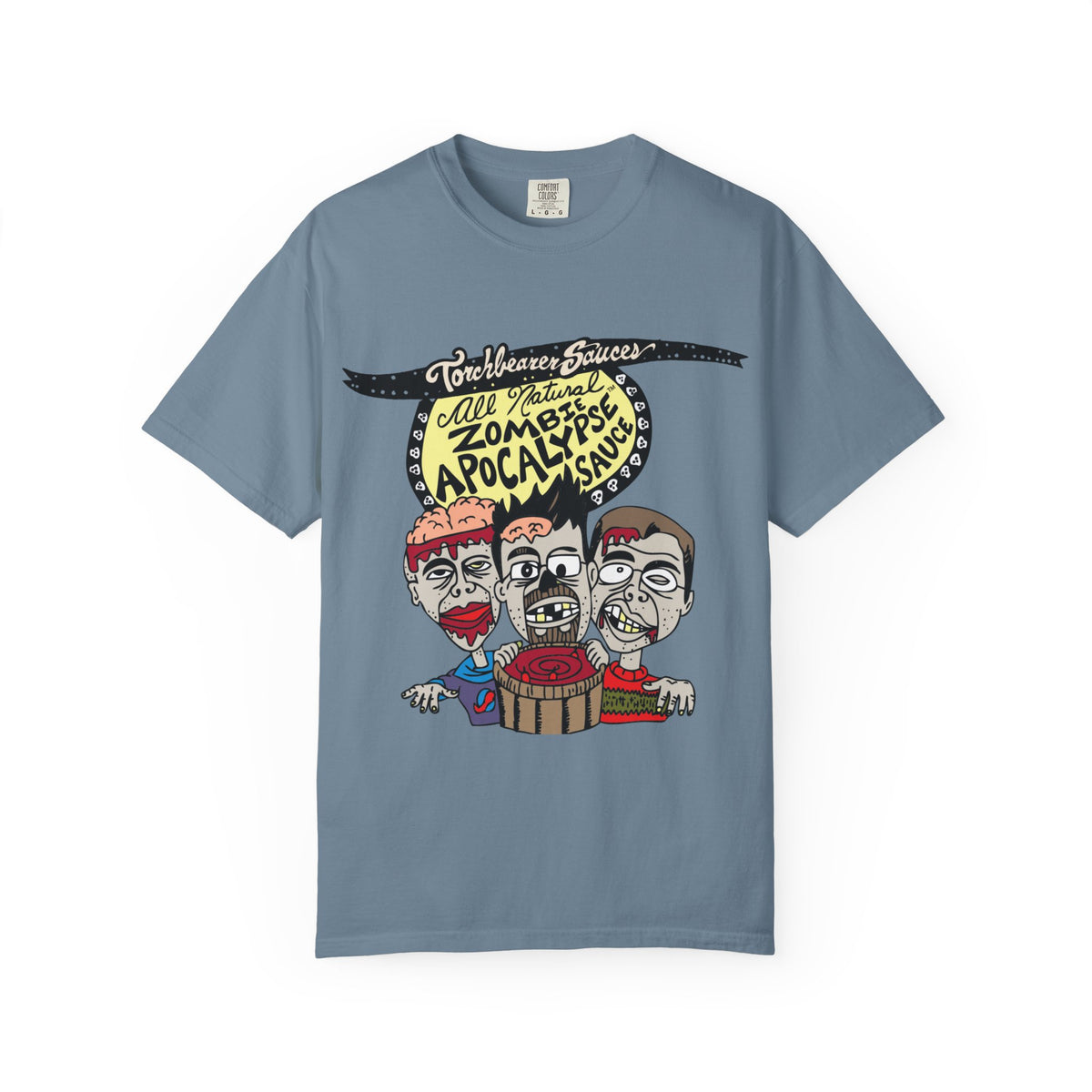 Zombie Apocalypse Character T-Shirt (multiple colors available) - TorchBearer Sauces