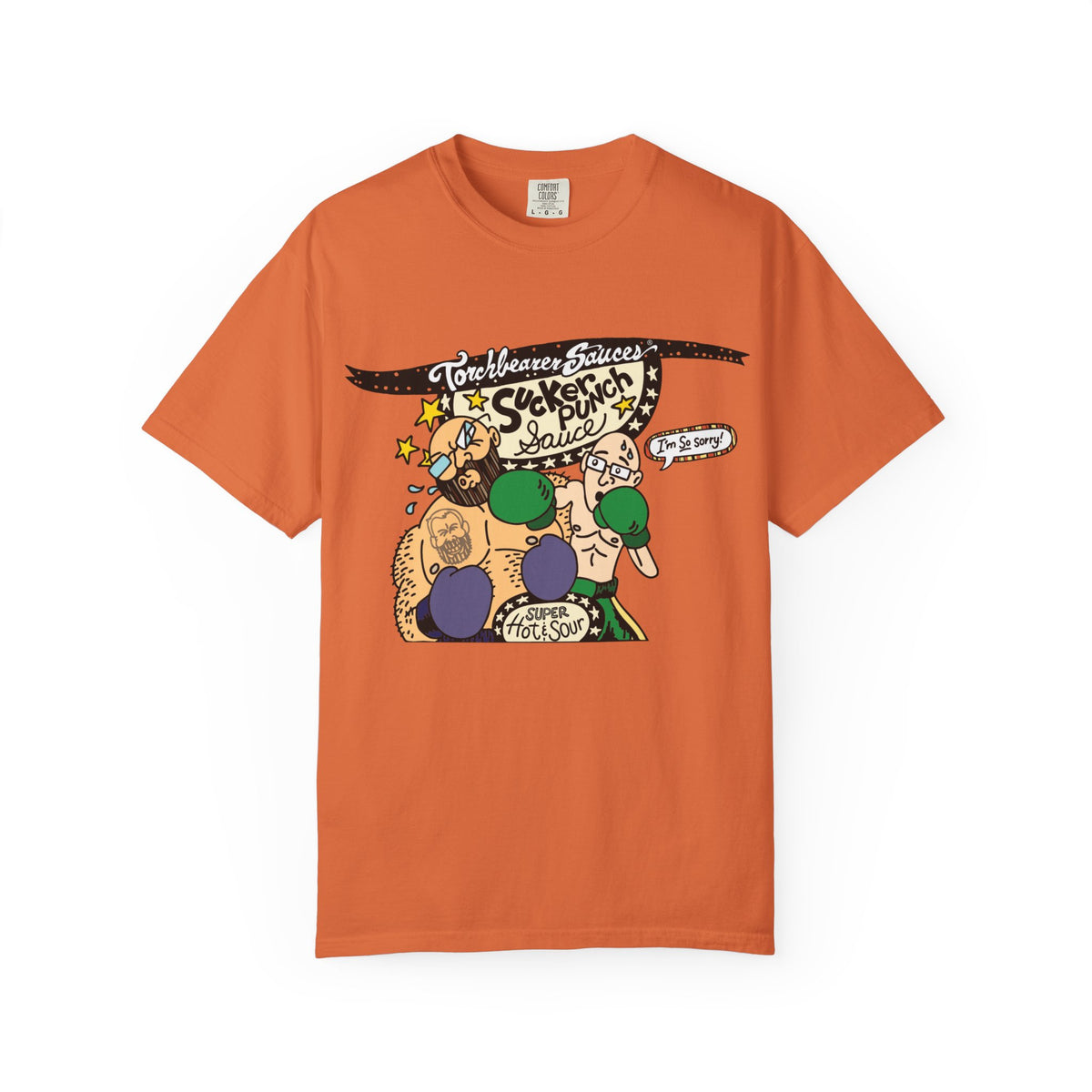 Sucker Punch Character T-Shirt (multiple colors available) - TorchBearer Sauces