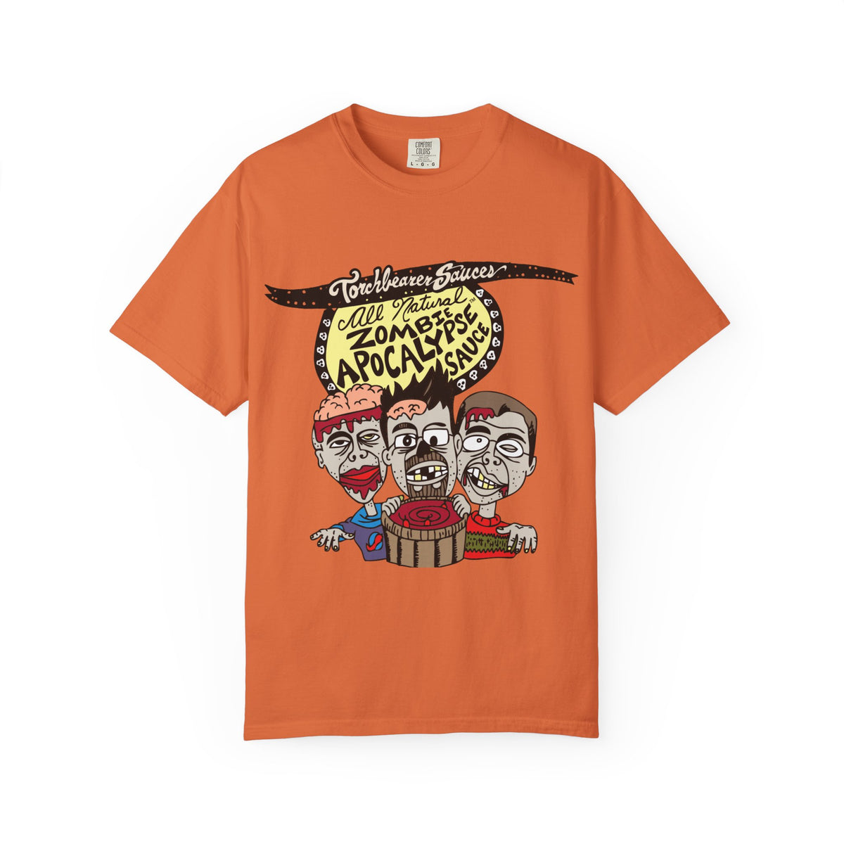 Zombie Apocalypse Character T-Shirt (multiple colors available) - TorchBearer Sauces