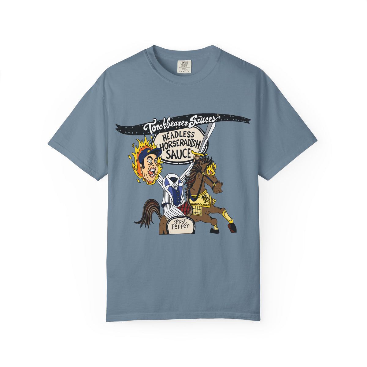 Headless Horseradish Character T-Shirt (multiple colors available) - TorchBearer Sauces