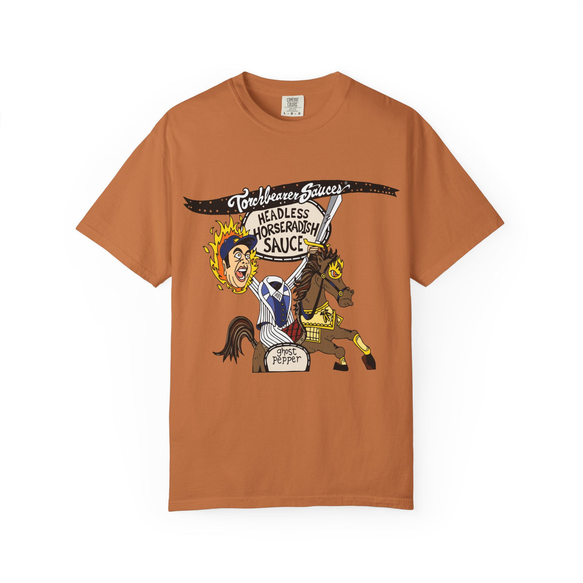 Headless Horseradish Character T-Shirt (multiple colors available) - TorchBearer Sauces