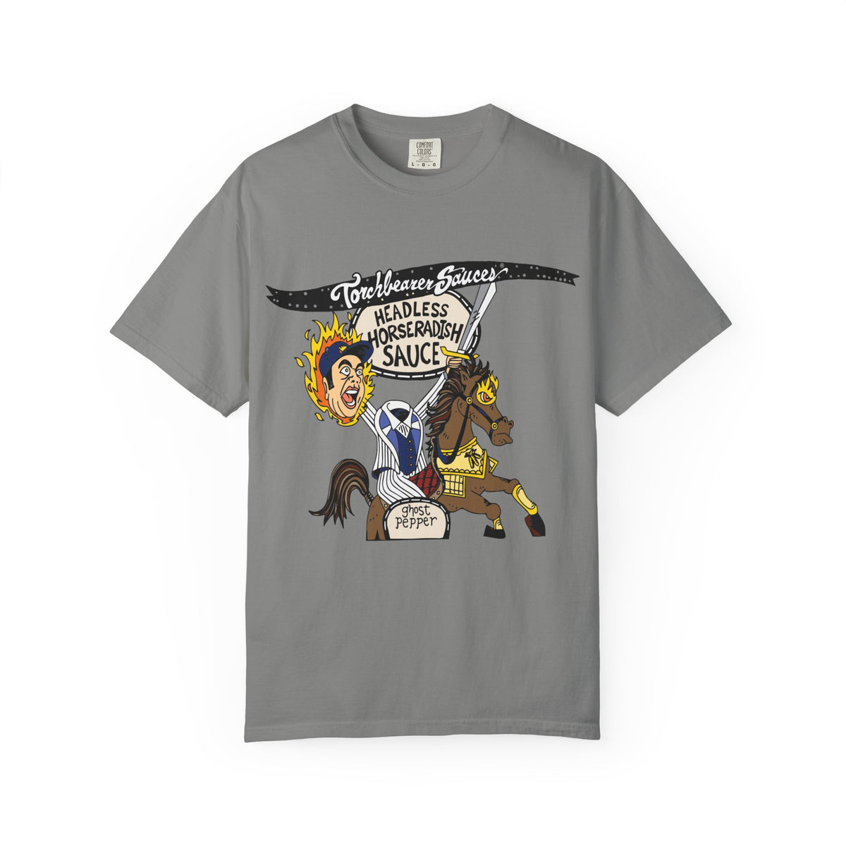 Headless Horseradish Character T-Shirt (multiple colors available) - TorchBearer Sauces