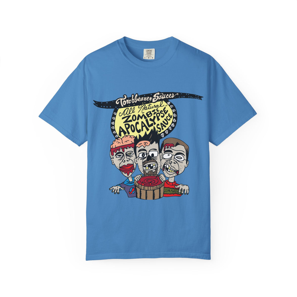 Zombie Apocalypse Character T-Shirt (multiple colors available) - TorchBearer Sauces