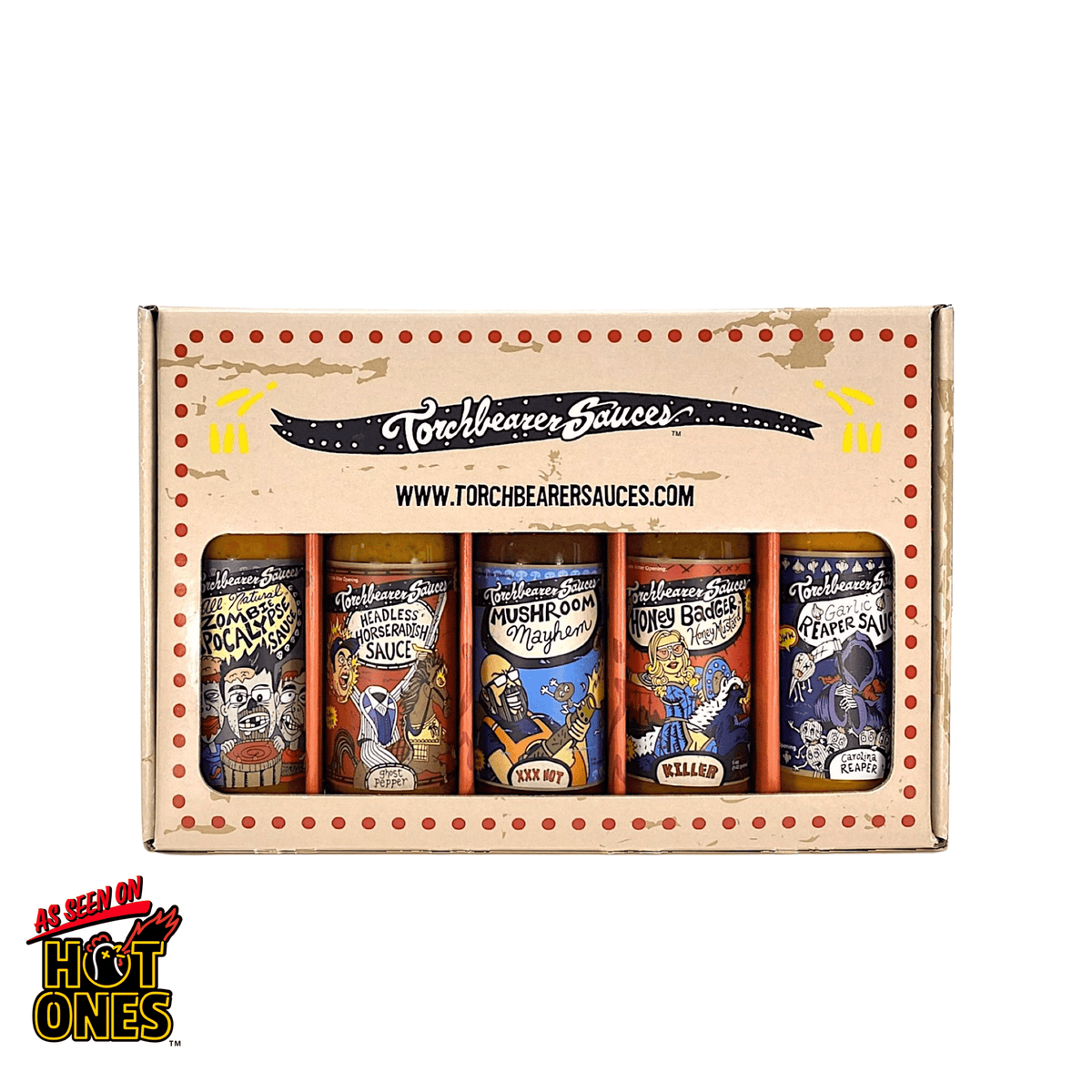 The Famous 5-Pack - Hot Ones Hot Sauce Pack - TorchBearer Sauces