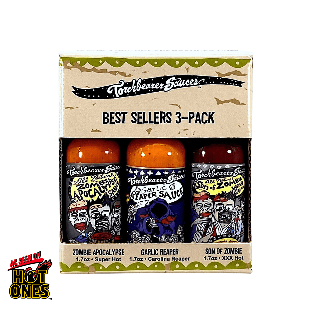 TorchBearer Best Sellers Hot Ones Trio Combo Pack - TorchBearer Sauces