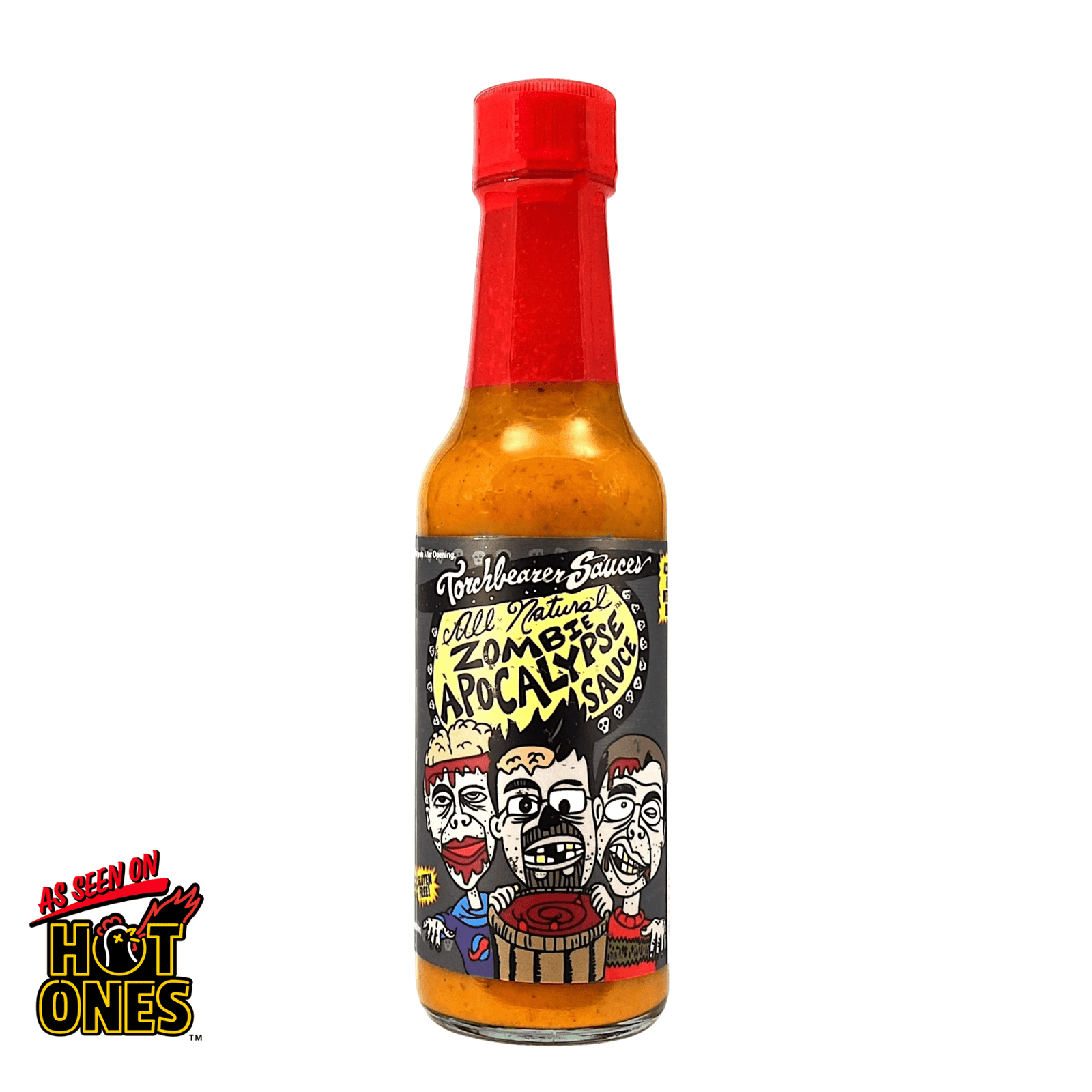 Zombie Apocalypse Ghost Pepper habanero hot sauce 5 oz bottle