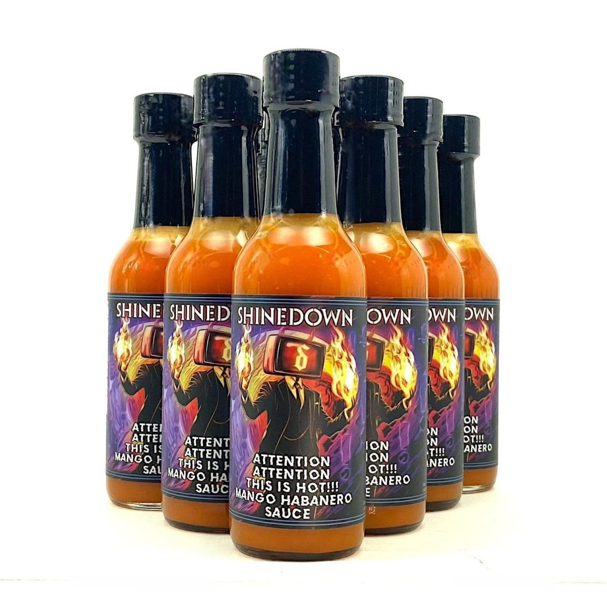 Shinedown’s Attention Attention – Sweet and Spicy Hot Sauce | Case of 12 - TorchBearer Sauces
