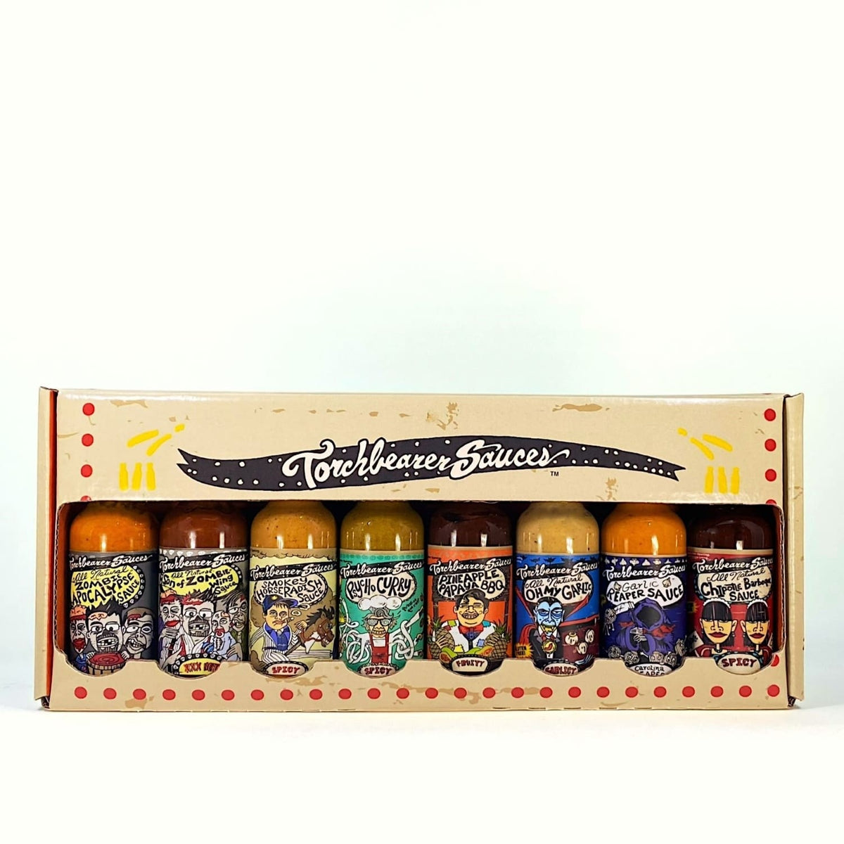 Best Sellers Hot Sauce Sampler 8-Pack - TorchBearer Sauces