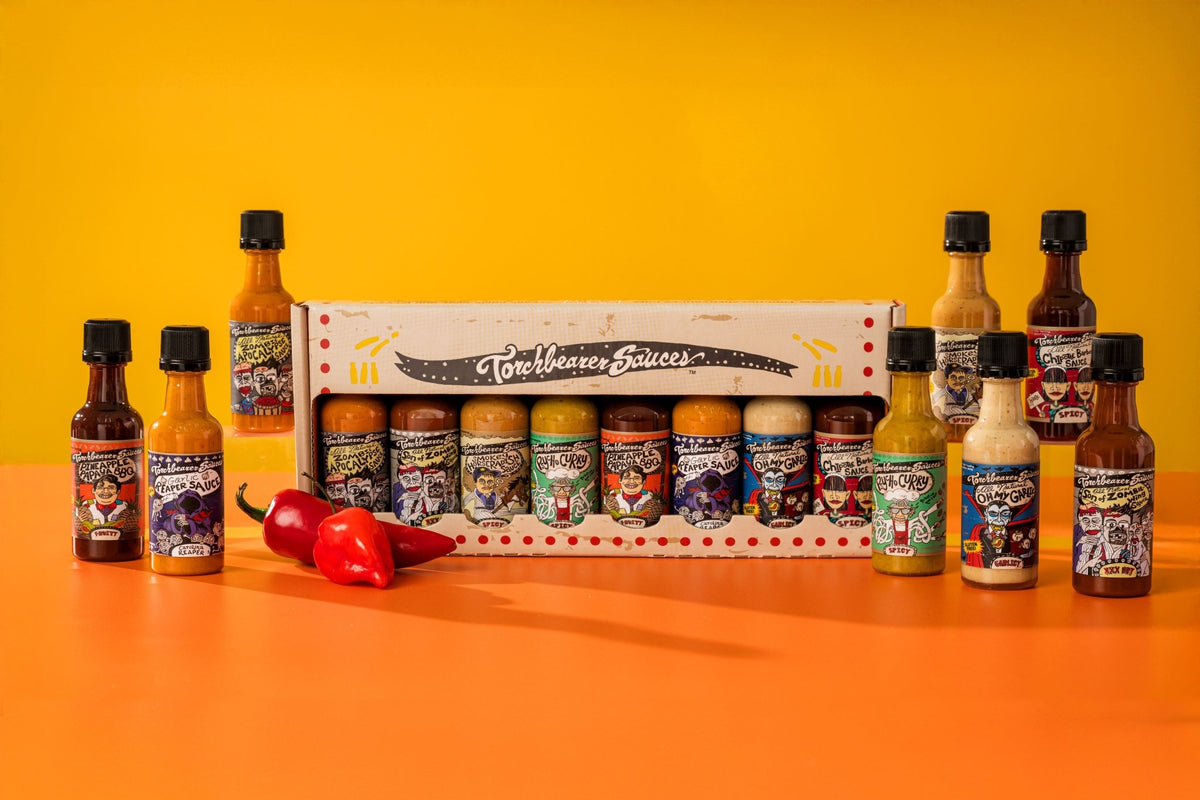 Best Sellers Hot Sauce Sampler 8-Pack - TorchBearer Sauces