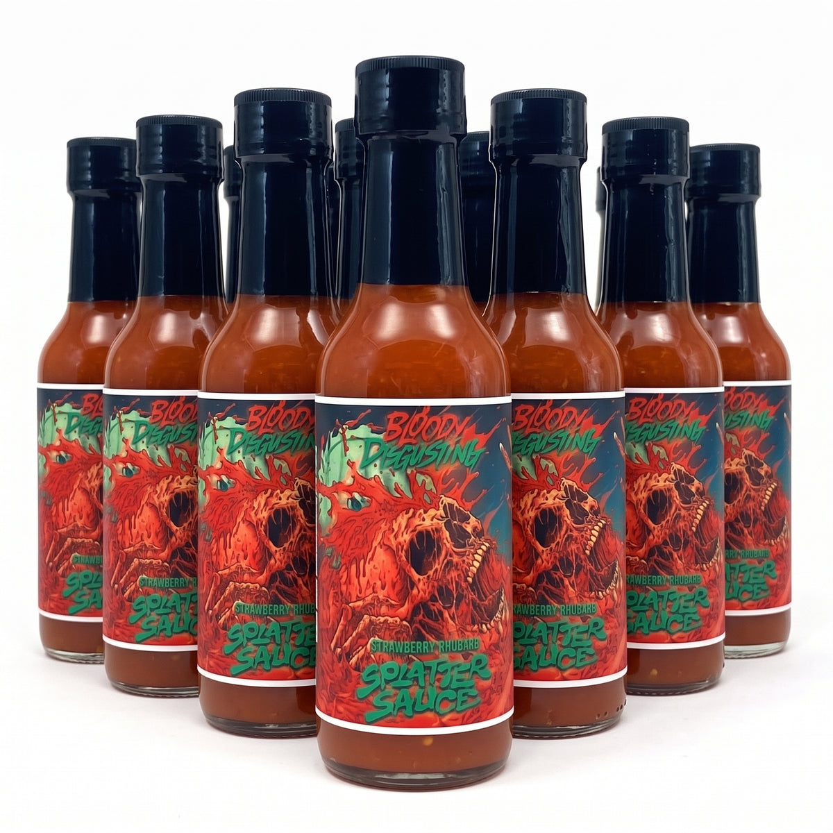 Bloody Disgusting's Splatter Sauce Strawberry and Rhubarb - Case of 12