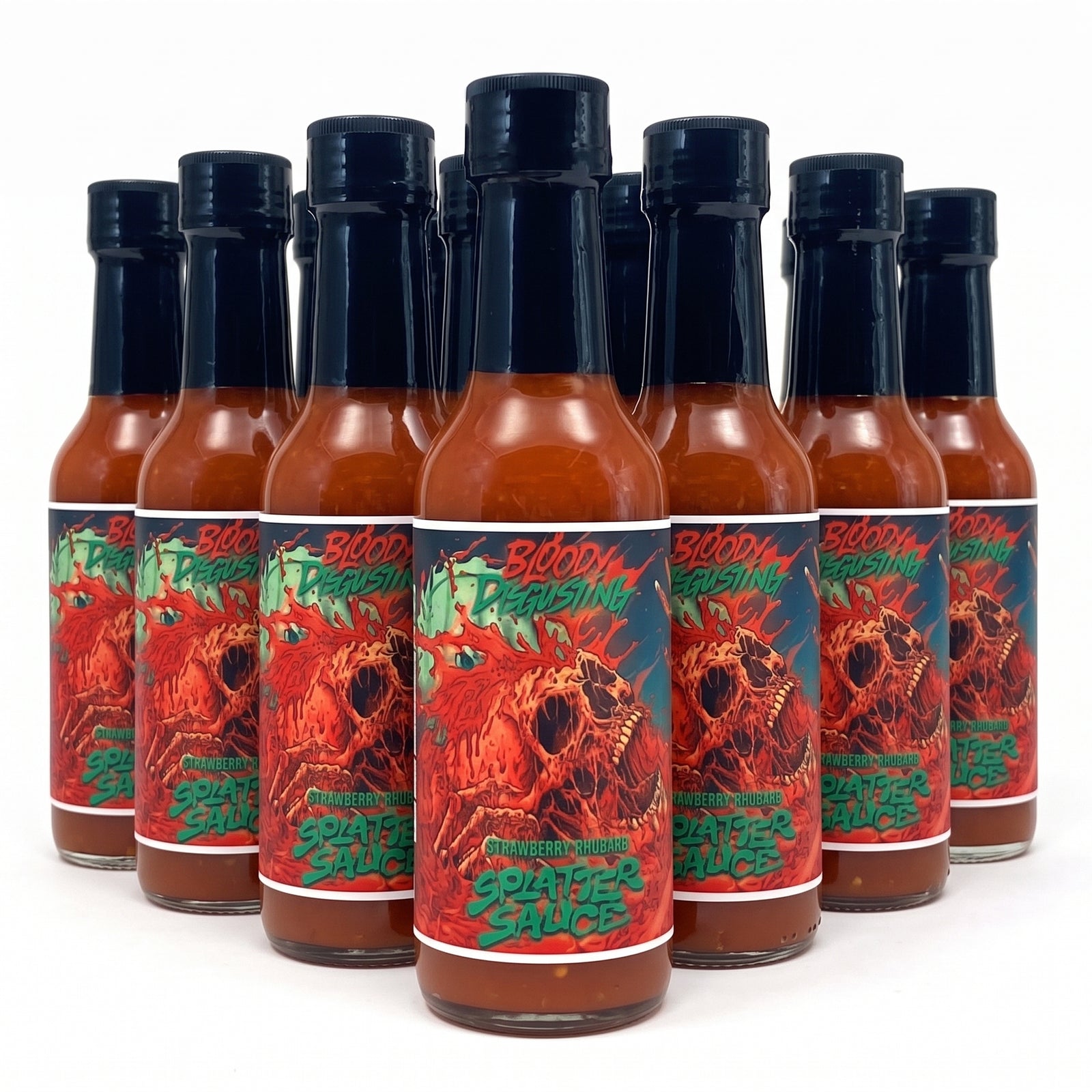 Bloody Disgusting's Splatter Sauce Strawberry and Rhubarb - Case of 12