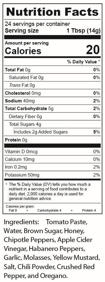 Chipotle BBQ Sauce ingredient list