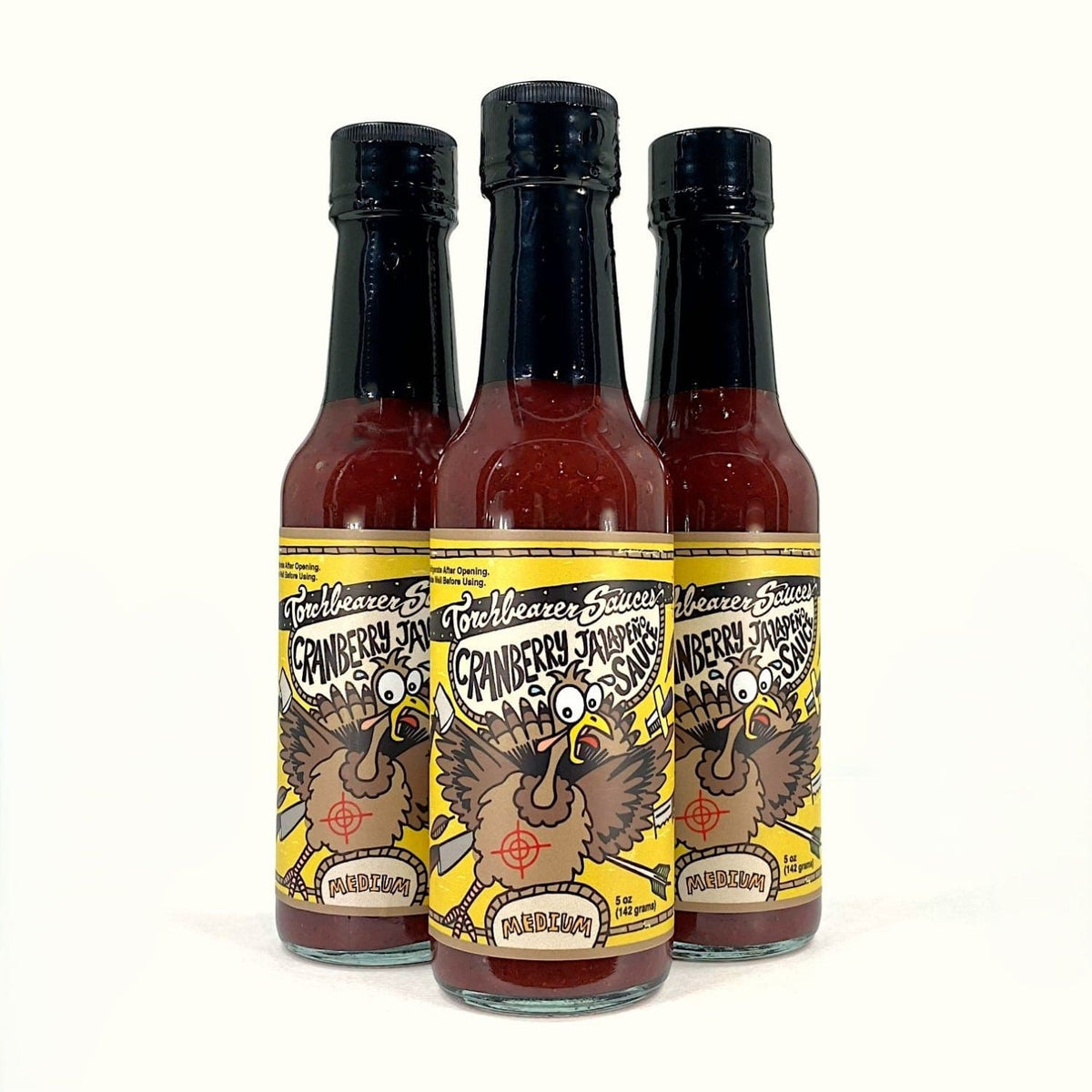 Cranberry Jalapeño - Sweet and Tangy Hot Sauce - 3 Bottle Bundle - TorchBearer Sauces