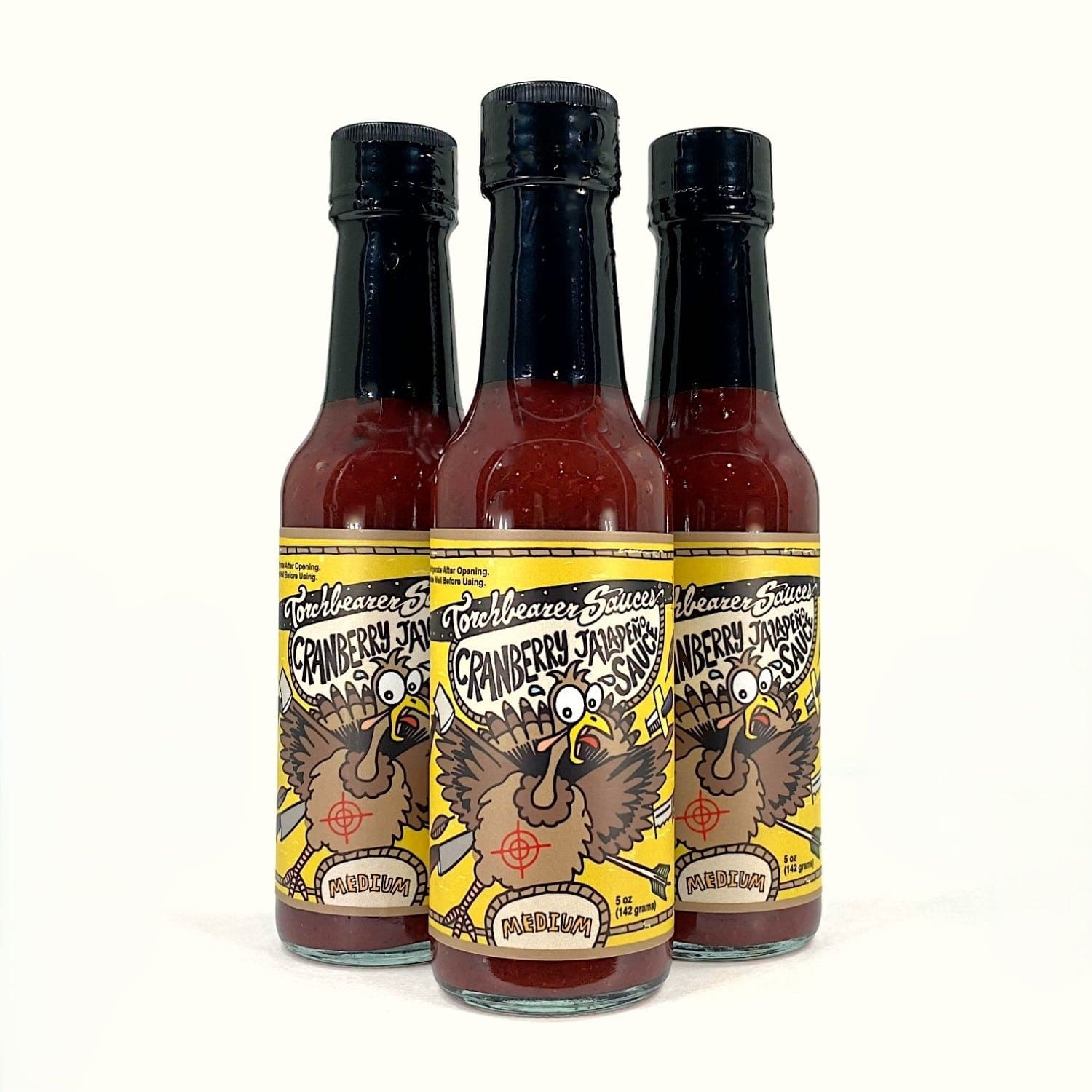 Cranberry Jalapeño - Sweet and Tangy Hot Sauce - 3 Bottle Bundle - TorchBearer Sauces