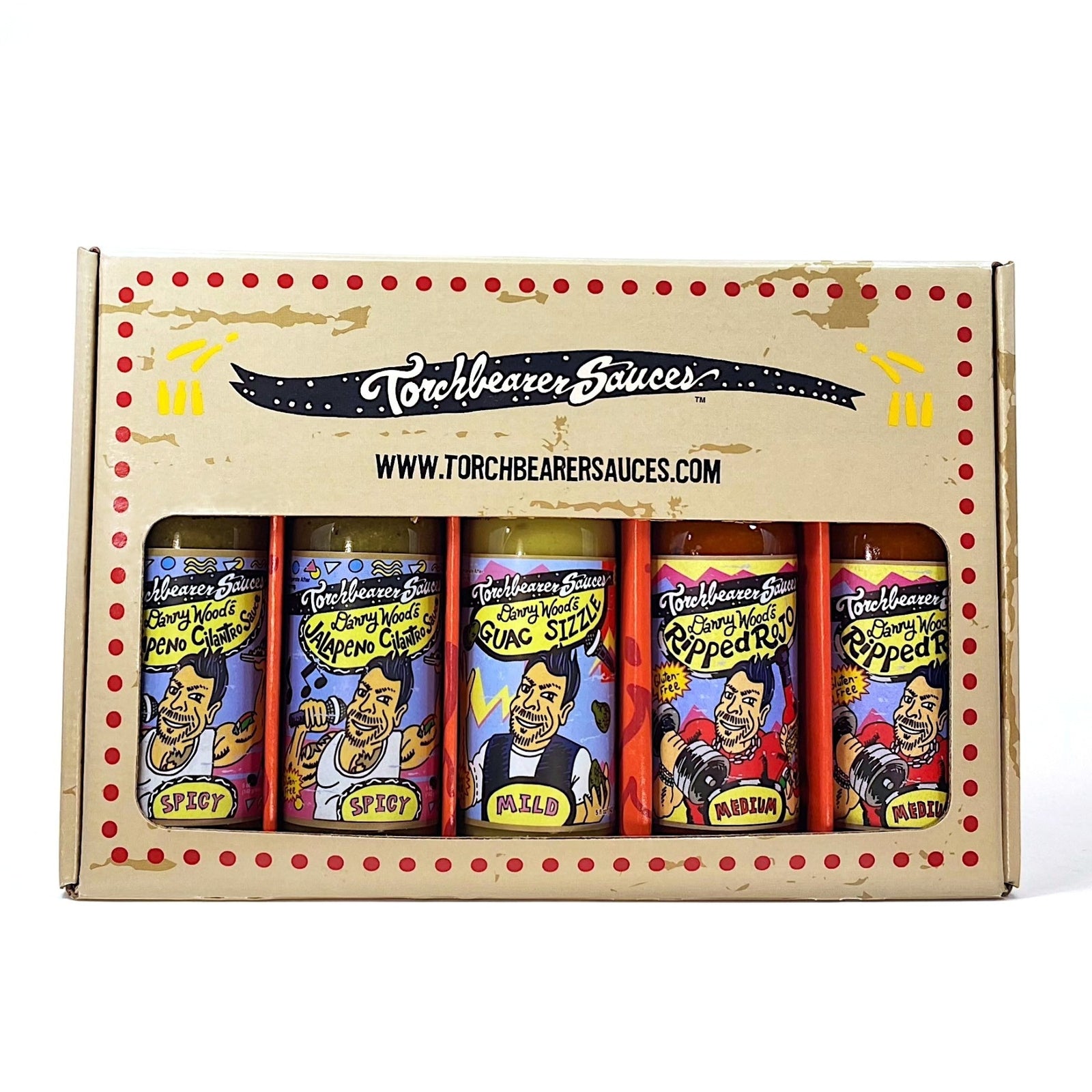 Danny Wood's 5-Pack |  Sauce Variety Pack - TorchBearer Sauces