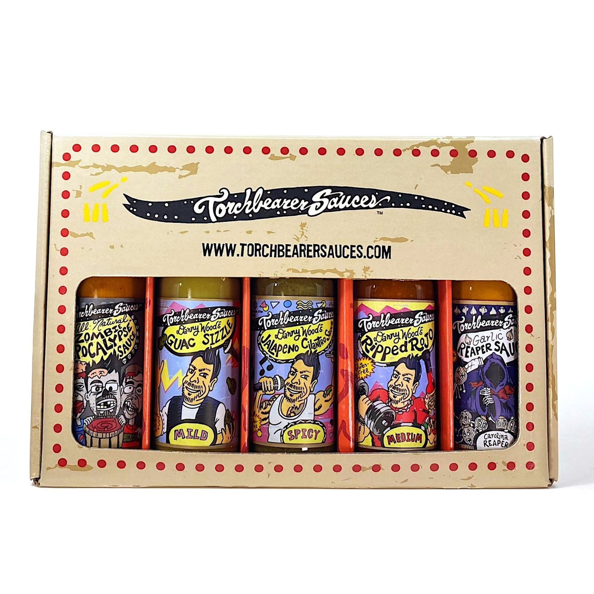Danny Wood's Super Hot 5-Pack - Super Hot Sauce Pack - TorchBearer Sauces