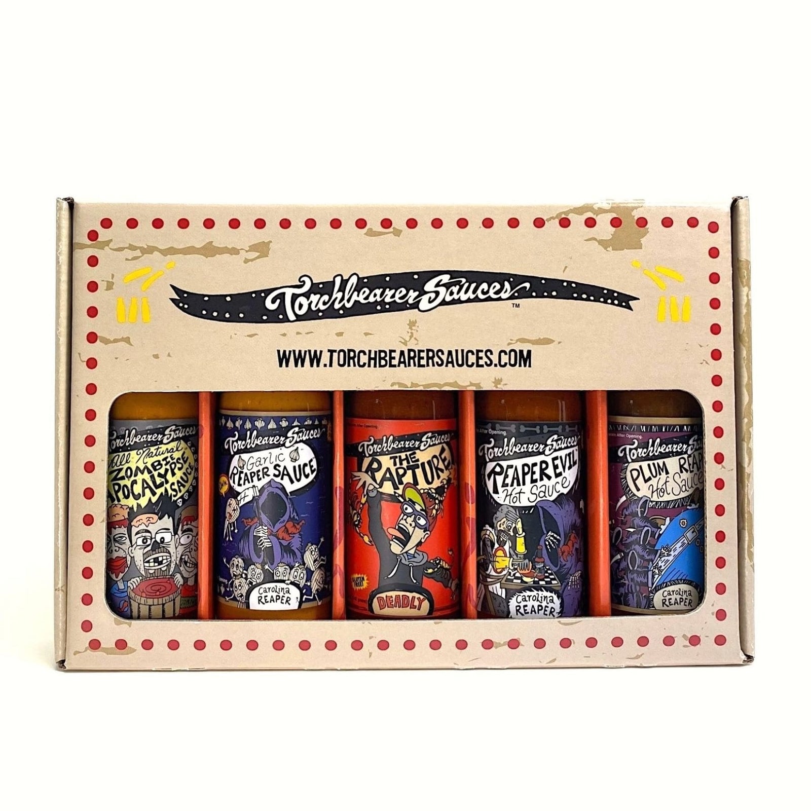 End of the World 5-Pack - Extreme Hot Sauce Pack - TorchBearer Sauces