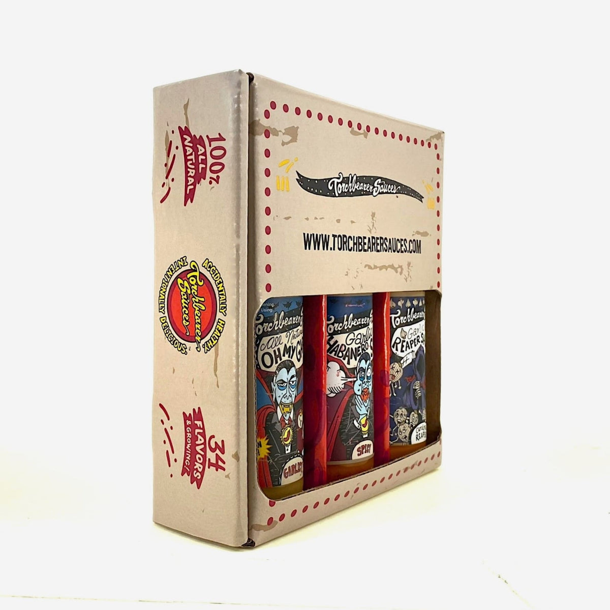 Garlic Sauce Trio | 3 Bottles with Box | 5oz - TorchBearer Sauces