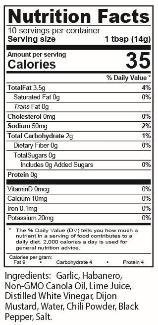 Garlic Habanero - Case of 12 - TorchBearer Sauces